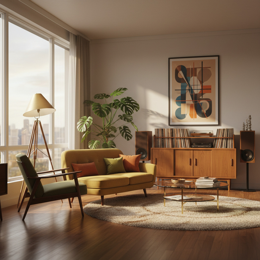 Mid-century modern style - how to arrange an interior in the classic style of the 1950s?